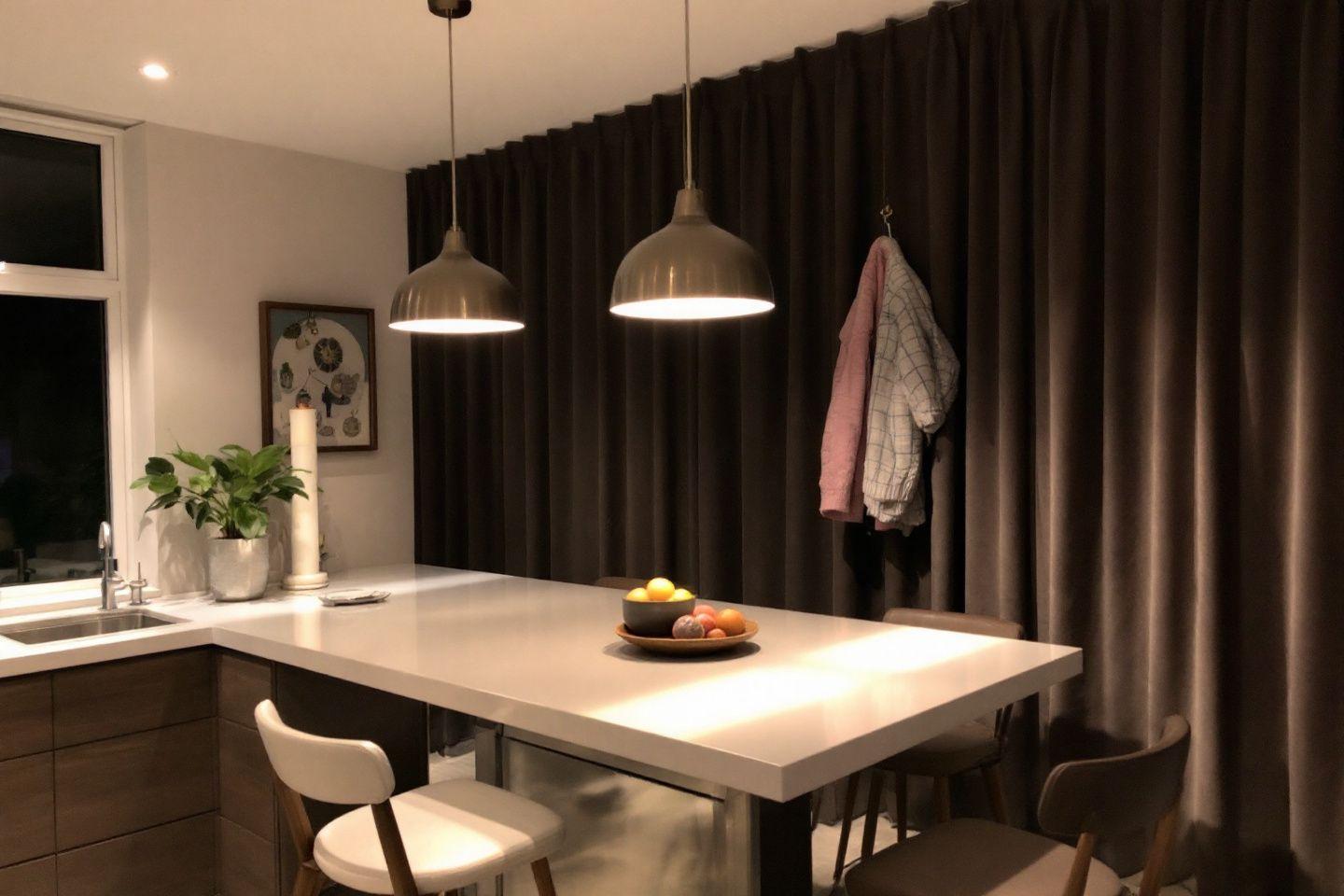 Lampe suspendue pour table ronde de 4 personnes